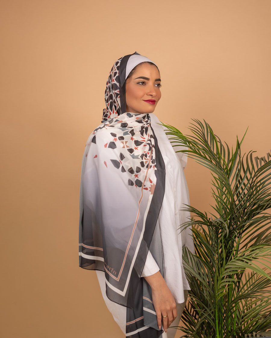 Sunset Hiqh Quality Chiffon Scarf Hijab From Scarfn Shop Egypt 2