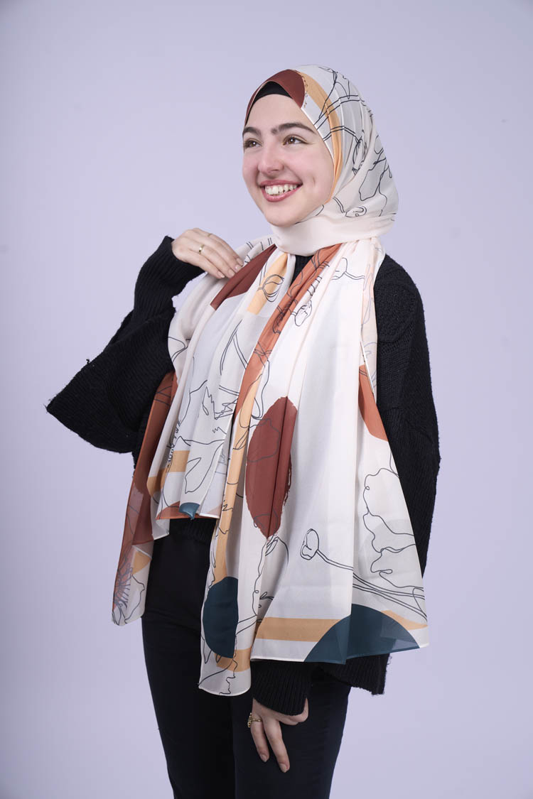 Calendula chiffon scarf scarfn shop 01