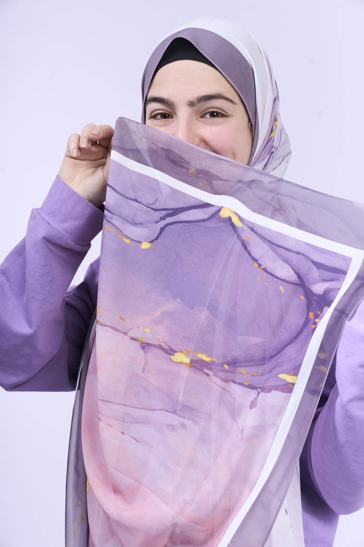 Wisteria chiffon scarf scarfn shop 05