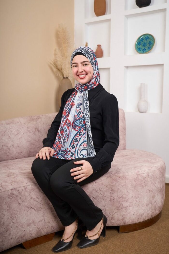 Navy Blush chiffon scarf scarfn shop 05 2